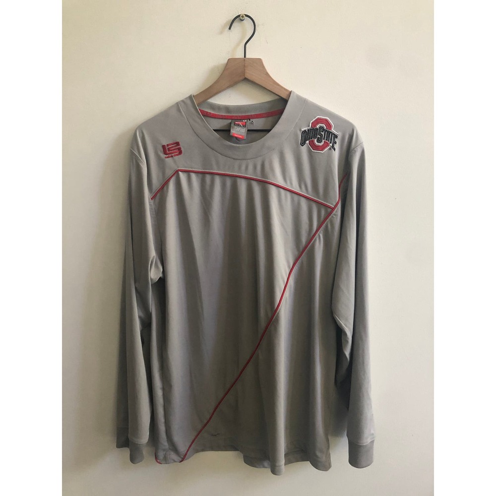 Lebron James Ohio State Buckeyes Gray long sleeve dri fit shirt